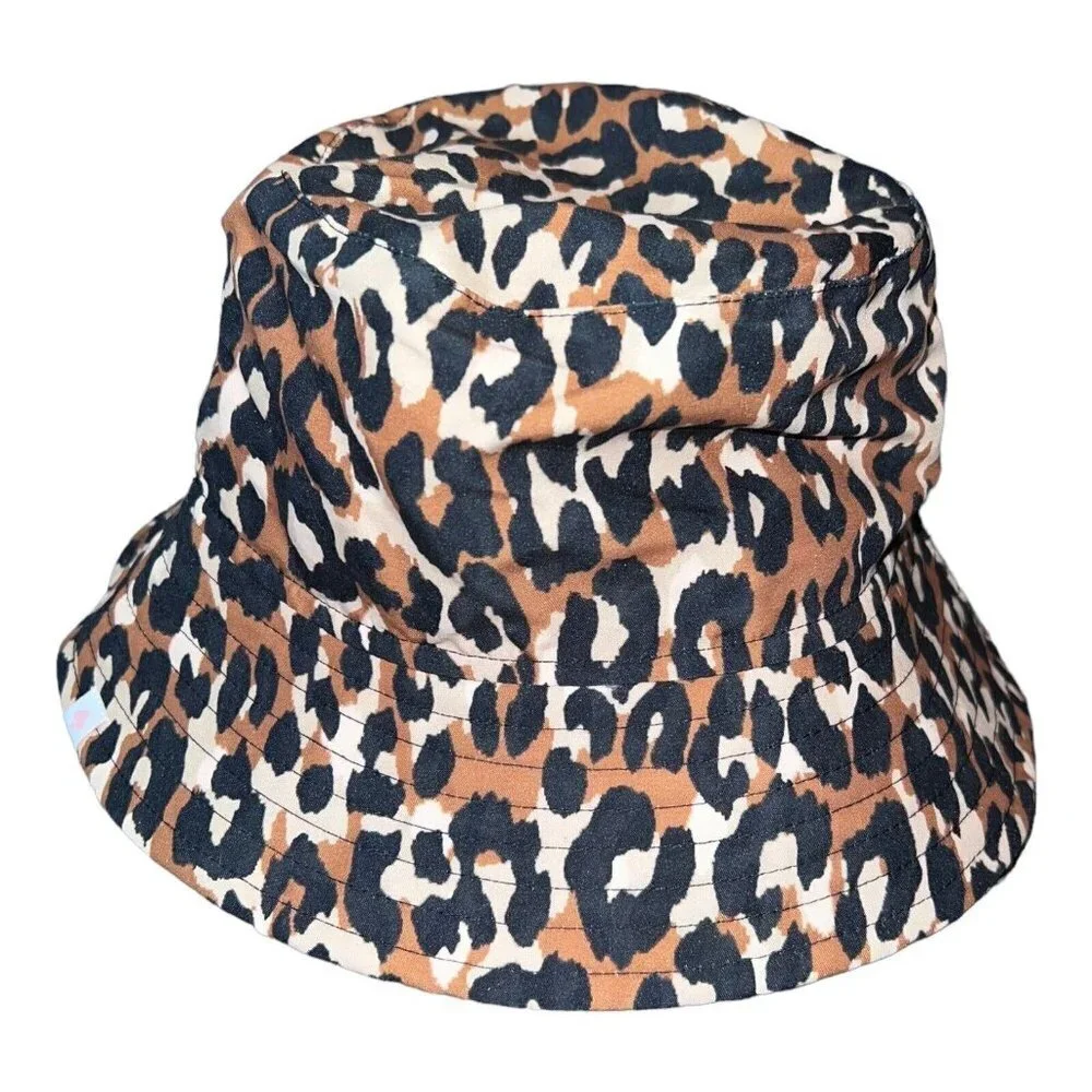 NWT KATE SPADE Womens Printed Bucket Hat One Size Leopard Print